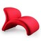 Manhattan Comfort Rosebud Fuchsia Wool Blend Accent Chair